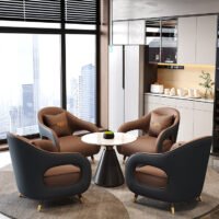 Light Luxury Modern Sales Office Negotiation Table Set