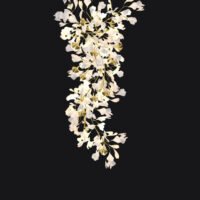 Lámpara de araña de escalera larga Ginkgo: diseño moderno y elegante