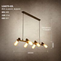 Lámpara de araña LED industrial para decoración de cafeterías y oficinas