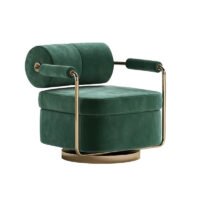 Light Luxury Swivel Armchair for Office & Living Room