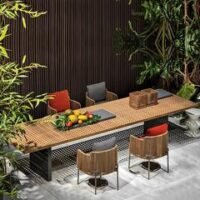 High-End Waterproof Rattan Patio Dining Set