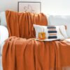 Morandi solid color knitted blanket homestay blanket - BEJUSTSIMPLE