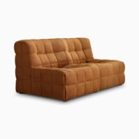 أريكة إسفنجية مضغوطة بالكامل بدون إطار كرسي ترفيهي لغرفة المعيشة والشرفة وغرفة النوم والاستلقاء كسول من قماش مخملي وافل BEJUSTSIMPLE