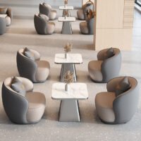 Light Luxury Modern Reception Table & Chair Set