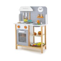 Cuisine enfant Costzon, jeu de cuisine en bois avec évier, robinet, cuisinière, four, égouttoir, étagère de rangement, accessoires de cuisine, cuisine enfant, cadeau pour garçons et filles. chinaatoday