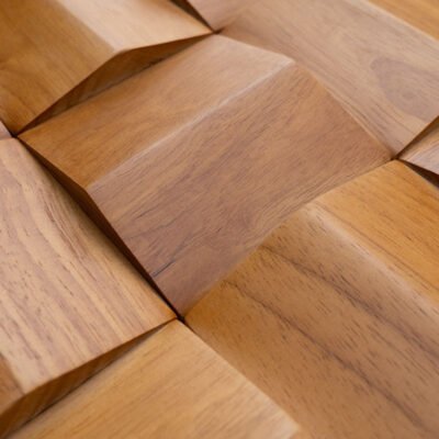 Log solid wood mosaic acoustic secondary residue diffuser diffuser sound insulation sound-absorbing low-frequency trap background wall - BEJUSTSIMPLE