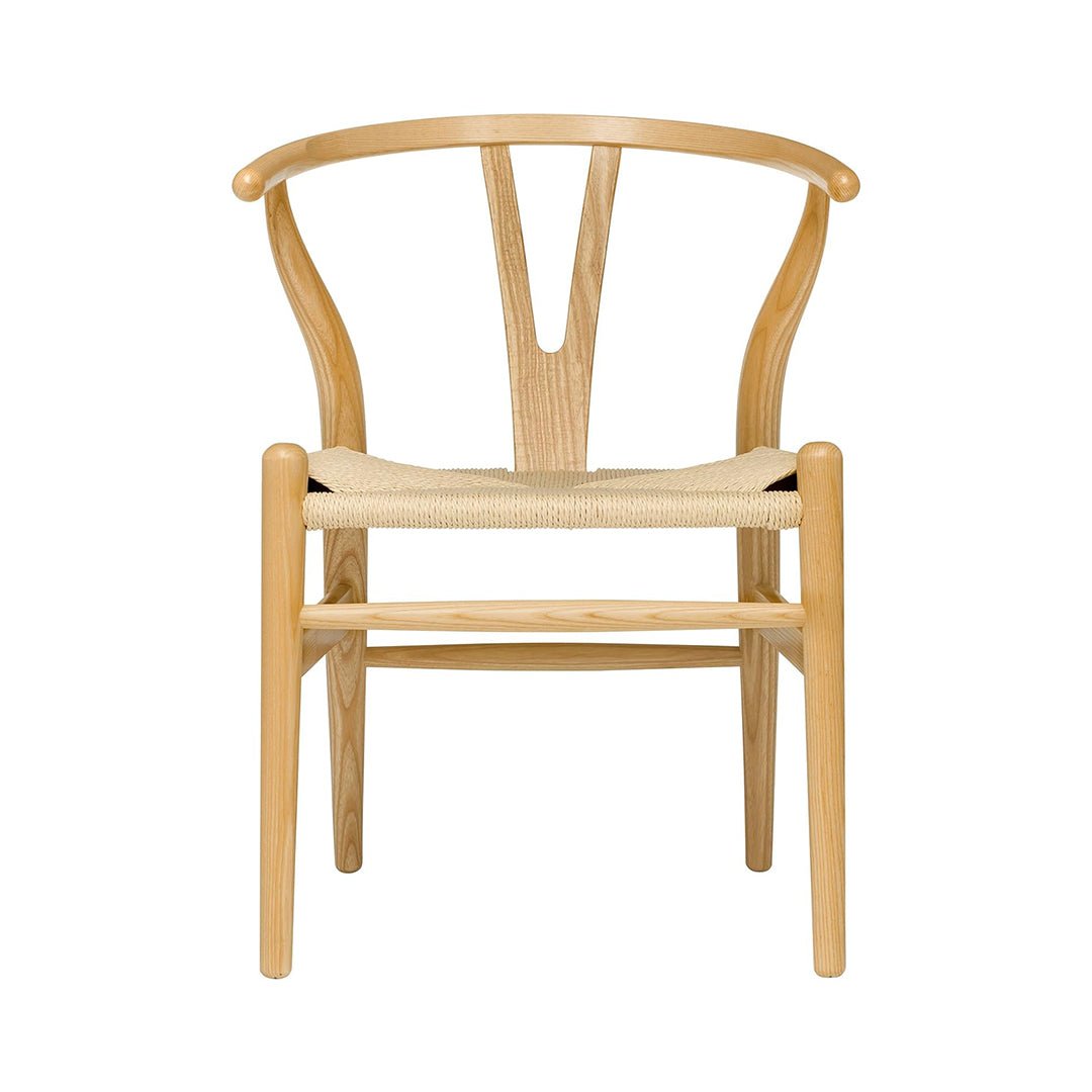 51_395278ac-2a4f-4cc6-a352-626d7aba1dcd كرسي Hans Wegner Wishbone Style من Laura Davidson Furniture للمكتب مع مسند للذراع، مقعد من الحبل المنسوج، من خشب الرماد مع حبل طبيعي chinaatoday
