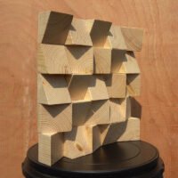 Sound insulation board sound-absorbing diffusion board acoustic log solid wood wooden oblique triangle mosaic TV background wall invisible door - BEJUSTSIMPLE