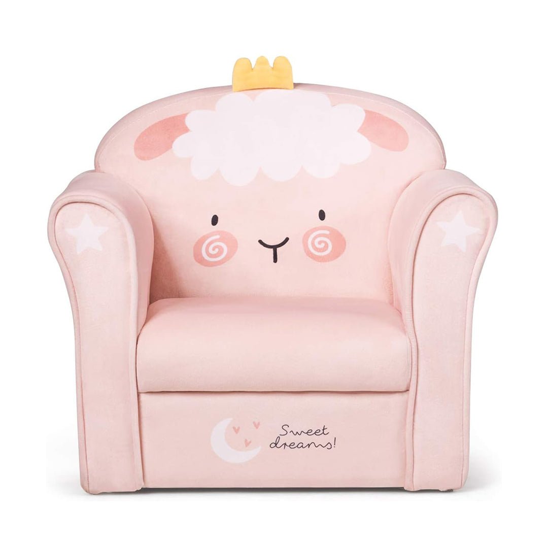5_663358e5-b934-4554-8510-aa6b312f088a أريكة كوستزون للأطفال، كرسي بمسند ذراع للأطفال بنقشة، أثاث للأطفال الصغار بهيكل خشبي متين للأولاد والبنات، أريكة بمسند ذراع للأطفال في سن ما قبل المدرسة، كرسي أريكة خفيف الوزن للأطفال (لون خروف) - تشاينا توداي