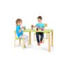 Juego de mesa y sillas infantiles Costzon, de madera, ideal para lectura, manualidades, tareas y refrigerios. Muebles de 3 piezas para sala de juegos, hogar, escuela y aula. Mesa y silla infantil, color verde. chinaatoday