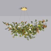Ginkgo Leaf Chandelier - Modern Elegance & Style