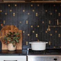 Nero Tik Tax redondo Oro Mosaico de Mármol - BEJUSTSIMPLE