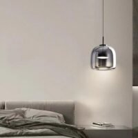 Modern Luxury Glass Bedside Lamp with Elegant Design