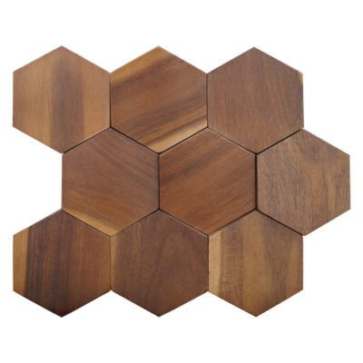 Panneaux muraux en mosaïque de bois naturel - BEJUSTSIMPLE