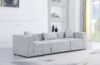 Full sponge compressed sofa tofu block cube combination living room cream style Italian minimalist style cotton and linen net celebrity sofa BEJUSTSIMPLE