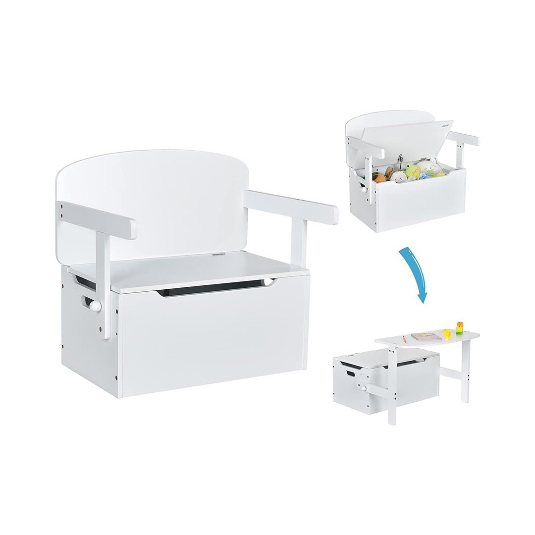 82 طقم طاولة وكرسي للأطفال من كوستزون، مقعد تخزين ألعاب قابل للتحويل بمقبض مدمج لرياض الأطفال، ومرحلة ما قبل المدرسة، وغرفة الأطفال، وغرفة اللعب، وركن قراءة خشبي للأولاد والبنات الصغار من سن 3 إلى 7 سنوات. chinaatoday