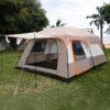 Outdoor Multi-person Camping Tent, Thickened Rainproof Two Two Rooms One Living Room Portable Family Camping, Courtyard Tent, Awning Set chinaatoday
