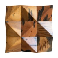 3D Art Triangle Ancient Ship Boat Wood Mosaic - BEJUSTSIMPLE