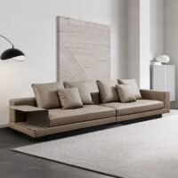 Stylish Italian Leather Sofa - Luxury Comfort & Design