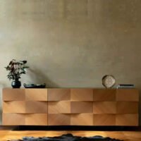 Armoire de rangement en chêne italien - Design élégant et fonctionnel