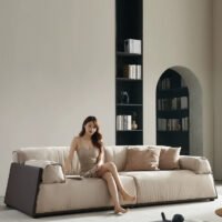 Baxter Wabi-Sabi Retro Floor-Standing Sofa