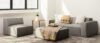 Full sponge compressed sofa tofu block cube combination living room cream style Italian minimalist style cotton and linen net celebrity sofa BEJUSTSIMPLE