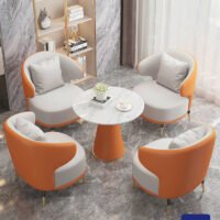 Conjunto de sofá y mesa de centro de lujo para hoteles