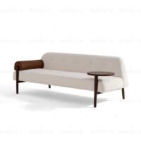 Canapé nordique en bois massif pour la maison, simple et moderne, pour salon, petit appartement, double, trois personnes, avec dossier, chaise de salle à manger, loisirs, BEJUSTSIMPLE