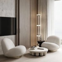 Noctambule Multilayer Transparent Floor Lamp - Stylish Design